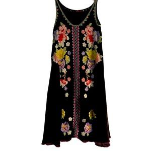NWOT Johnny Was Embroidered Little Black Dress